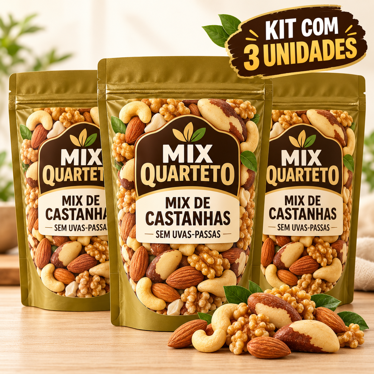Mix Quarteto — 3 Pacotes